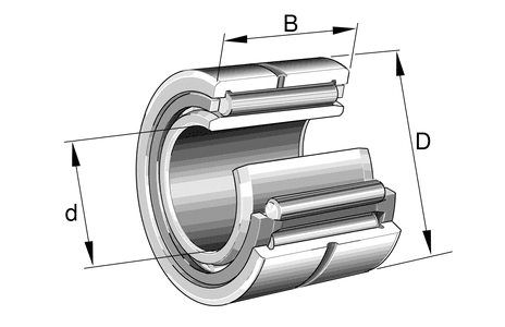 INA INA NKIS70 Machined needle roller bearing