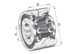 INA INA ZKLN1747-2RS-PE Axial angular contact bearing