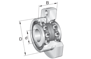 INA INA ZKLFA1050-2RS Axial angular contact bearing