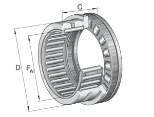 INA INA NKXR45-Z-XL Needle roller/axial c.r.b