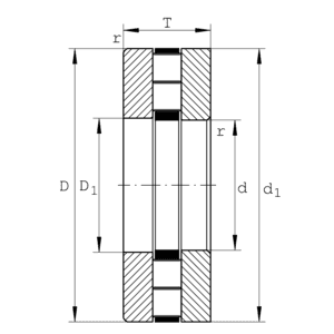 INA INA 89412-TV Axial cylindrical r.