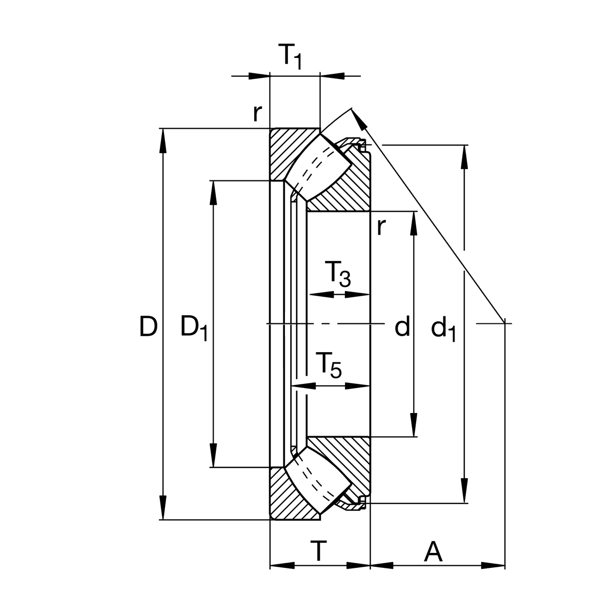 FAG FAG 29330-E1-XL Axial spherical roller bearing