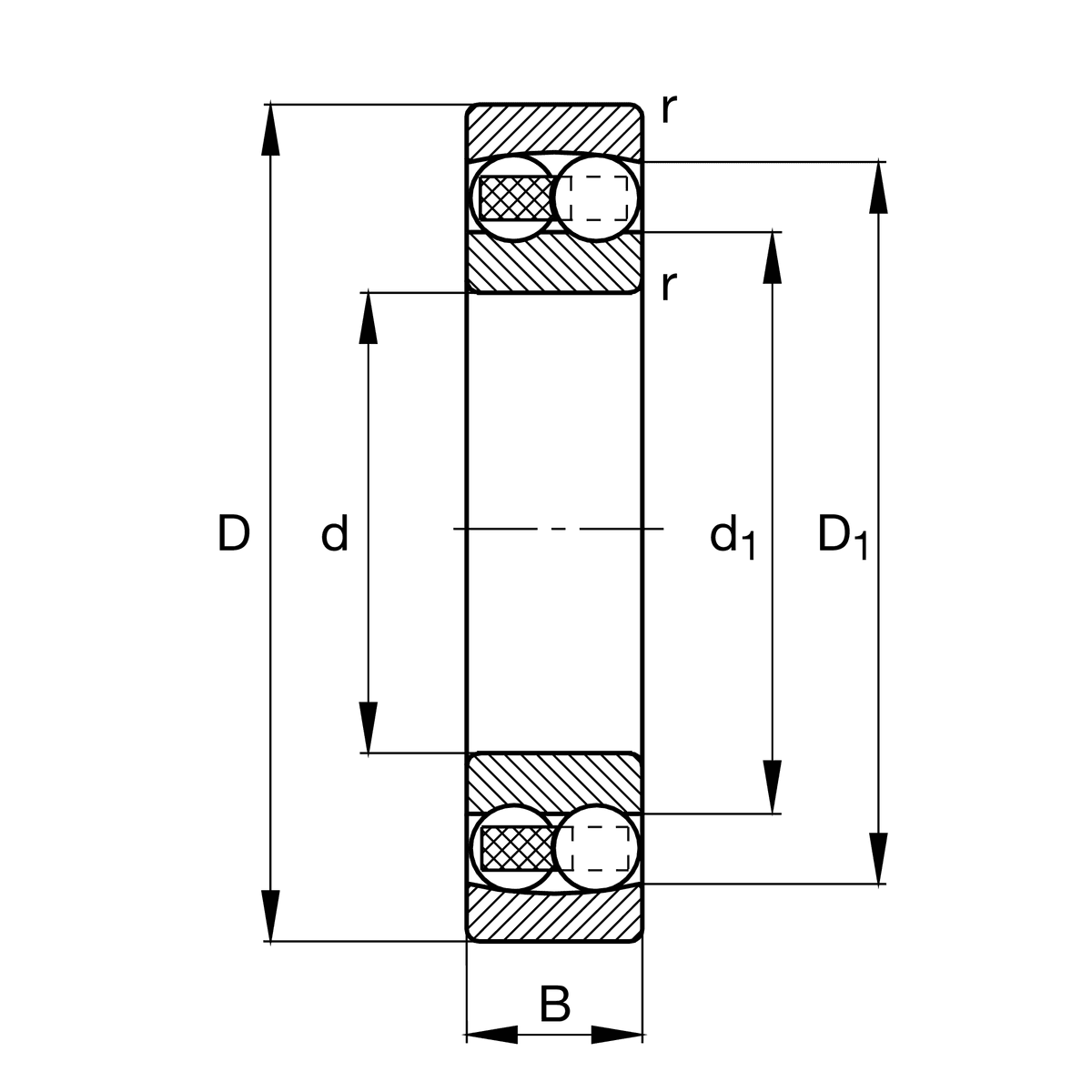 FAG FAG 1318-M-C3 Self-aligning ball bearing