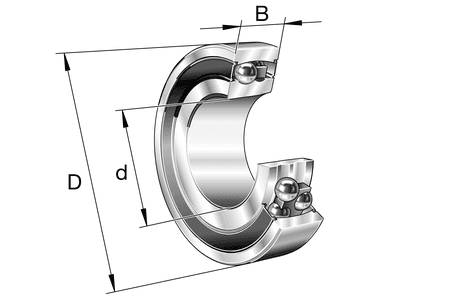 FAG FAG 2303-2RS-TVH Self-aligning ball bearing