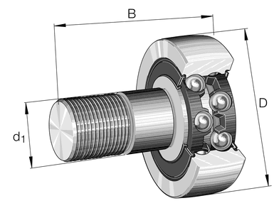 INA INA KR5203-2RS Stud type track rollers