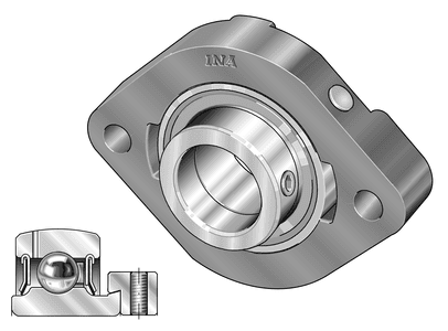 INA INA GLCTE15-XL-FA125.8 Flanged housing units
