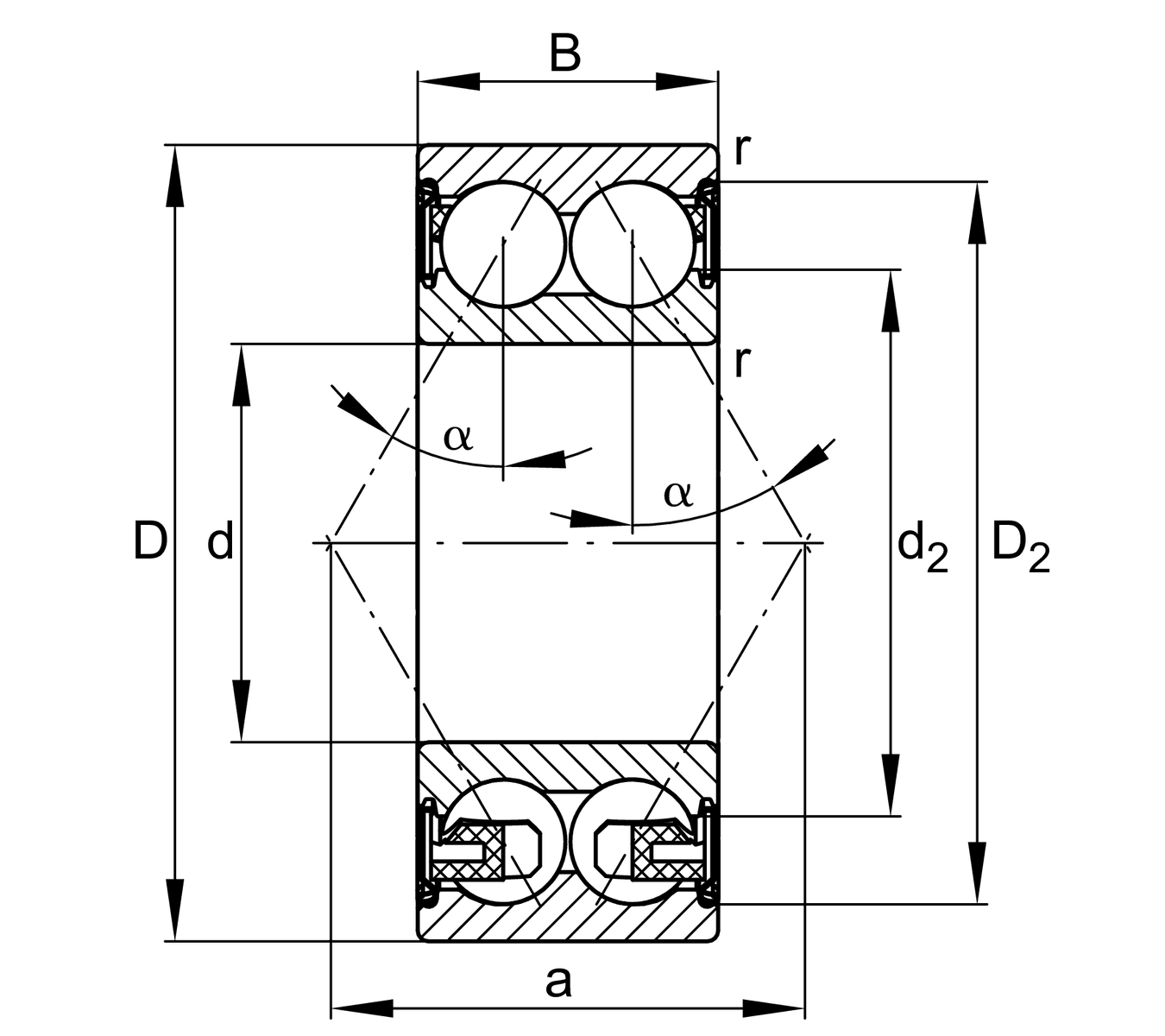 FAG FAG 3310-BD-XL-2Z-TVH-C3 Angular contact ball bearing