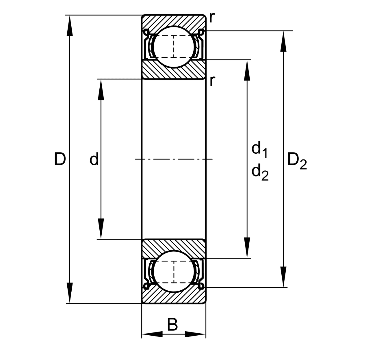 FAG FAG 6314-Z Deep groove ball bearings
