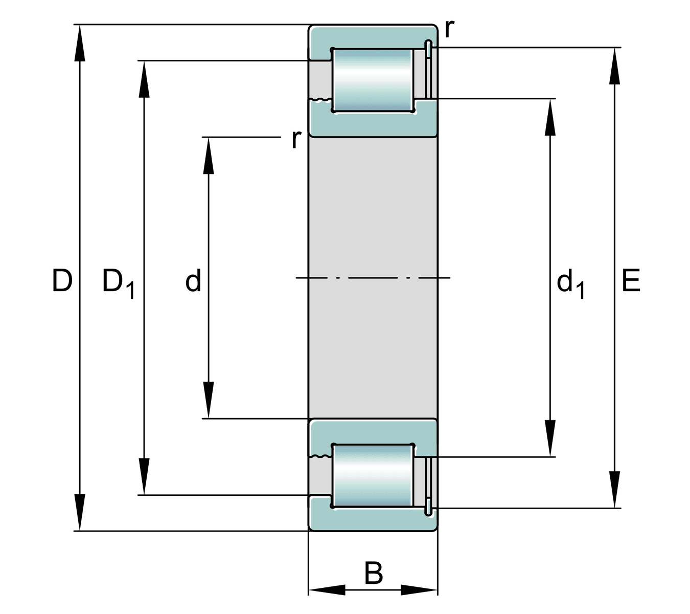 INA INA SL183072-TB-C3 Cylindrical roller bearing
