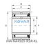 INA INA NA4909-RSR-XL Machined needle roller bearing