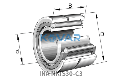 INA INA NKIS30-C3 Machined needle roller bearing