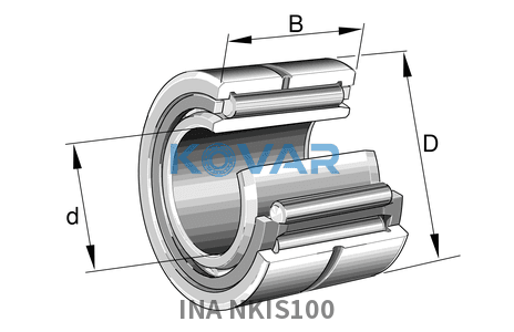 INA INA NKIS100 Machined needle roller bearing