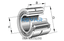 INA INA NKIS100 Machined needle roller bearing