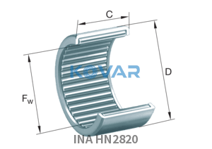 INA INA HN2820 Drawn cup roller bearing