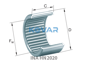 INA INA HN2020 Drawn cup roller bearing