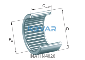 INA INA HN4020 Drawn cup roller bearing