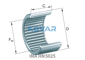 INA INA HN5025 Drawn cup roller bearing