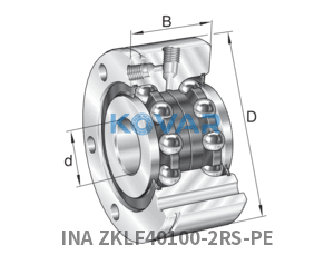 INA INA ZKLF40100-2RS-PE Axial angular contact bearing