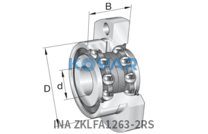 INA INA ZKLFA1263-2RS Axial angular contact bearing