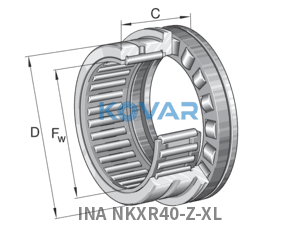 INA INA NKXR40-Z-XL Needle roller/axial c.r.b