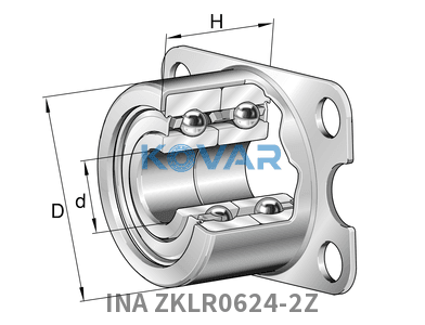 INA INA ZKLR0624-2Z Axial angular contact bearing