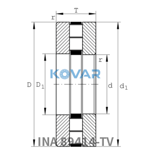 INA INA 89414-TV Axial cylindrical r.