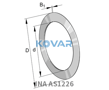 INA INA AS1226 Axial bearing washers