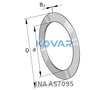 INA INA AS7095 Axial bearing washers
