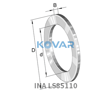 INA INA LS85110 Raceway washers