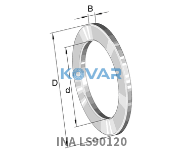 INA INA LS90120 Raceway washers