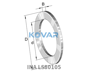 INA INA LS80105 Raceway washers