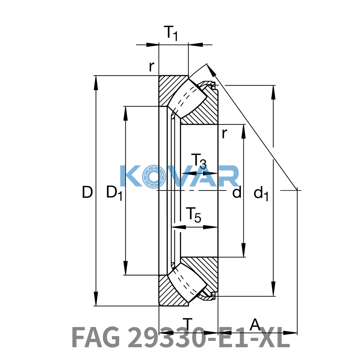 FAG FAG 29330-E1-XL Axial spherical roller bearing