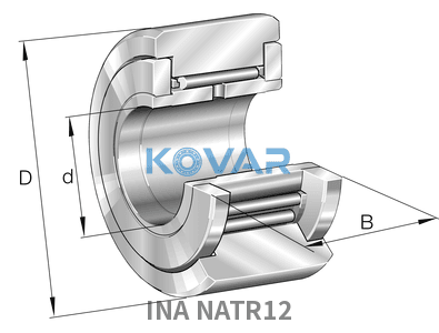 INA INA NATR12 Yoke type track rollers