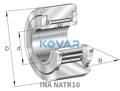 INA INA NATR10 Yoke type track rollers