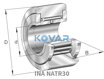 INA INA NATR30 Yoke type track rollers
