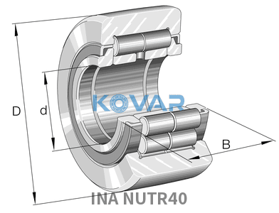 INA INA NUTR40 Yoke type track rollers