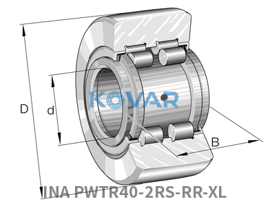 INA INA PWTR40-2RS-RR-XL Yoke type track rollers