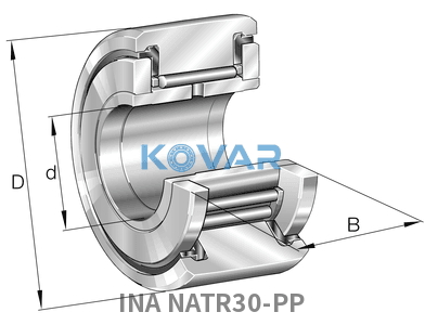 INA INA NATR30-PP Yoke type track rollers