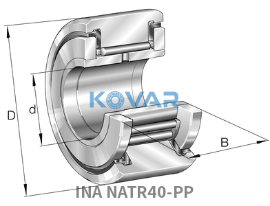 INA INA NATR40-PP Yoke type track rollers