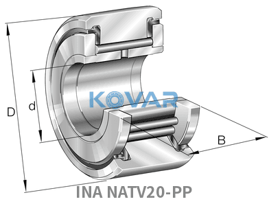INA INA NATV20-PP Yoke type track rollers