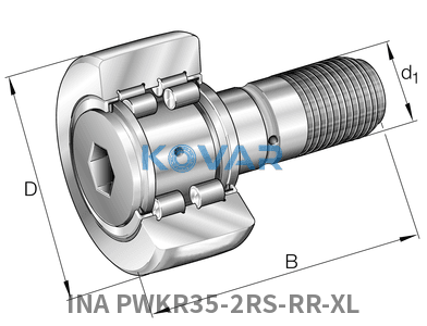 INA INA PWKR35-2RS-RR-XL Stud type track rollers