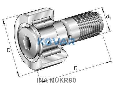 INA INA NUKR80 Stud type track rollers