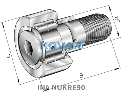 INA INA NUKRE90 Stud type track rollers