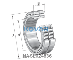 INA INA SL024836 Cylindrical roller bearing