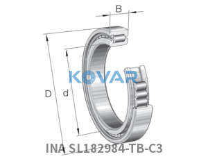 INA INA SL182984-TB-C3 Cylindrical roller bearing