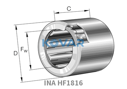 INA INA HF1816 Drawn cup roller clutches