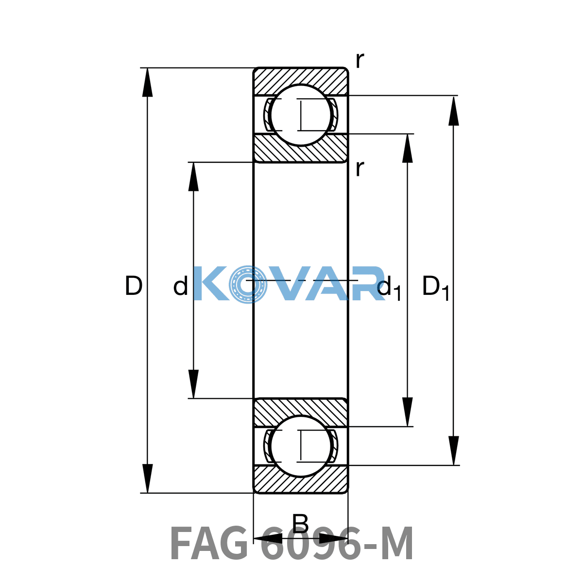 FAG FAG 6096-M Deep groove ball bearings