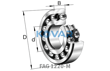 FAG FAG 1220-M Self-aligning ball bearing