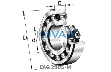 FAG FAG 2305-M Self-aligning ball bearing