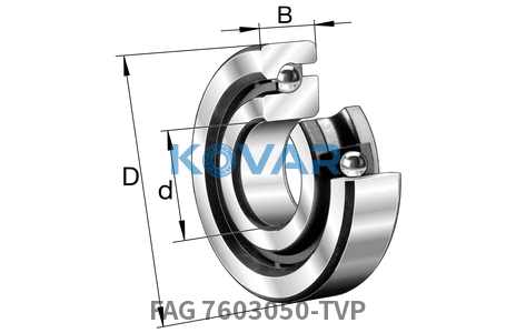 FAG FAG 7603050-TVP Axial angular contact bearing